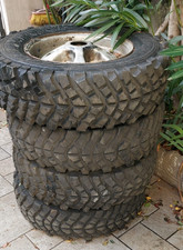 4 pneumatici 205 r16 tassellati per off road con cerchi in lamiera