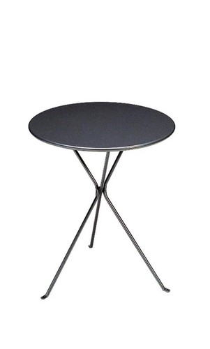 Tavolino rotondo nero design - tavolino,