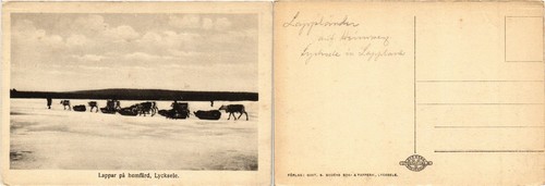 Cpa lycksele lappar - lycksele, pa