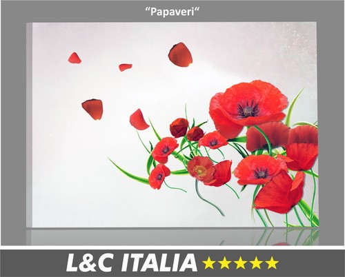 Papaveri quadro tela 70x50 - papaveri, su