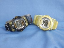 Casio Two Baby-G Quartz BGM-100 - BGT-100 Woman-Boy Rare Japan 2000'