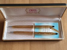 CROSS COPPIA PENNE SFERA E MATITA DORATE