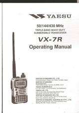 YAESU VX-7R Instruction &