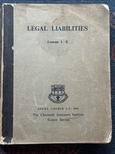Legal Liabilities Lessons 1 -