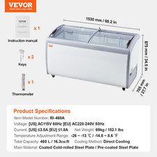 Vetrina per Gelato Commerciale