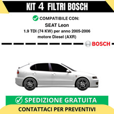 KIT BOSCH 4 Filtri tagliando