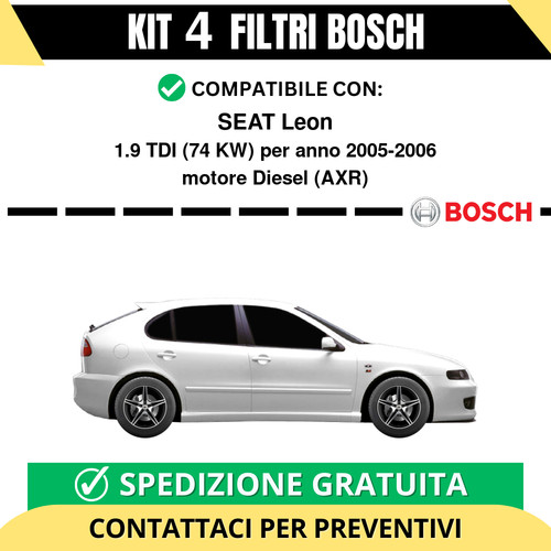 Kit bosch filtri tagliando - bosch,