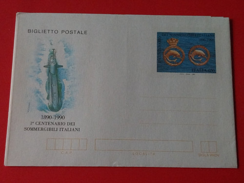 Italia biglietto postale - biglietto, 1990