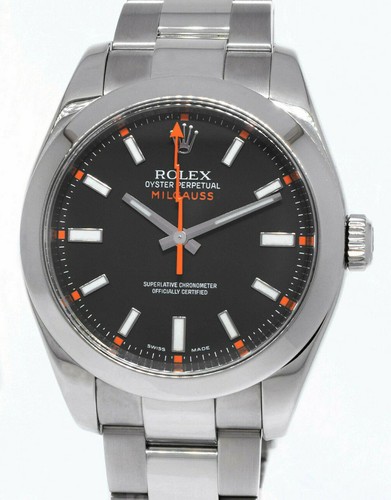 Rolex milgauss stainless steel - rolex,