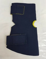 TUTORE PER GINOCCHIO IN NEOPRENE BLU E GIALLO SUPPORTO SPORT FASCIA