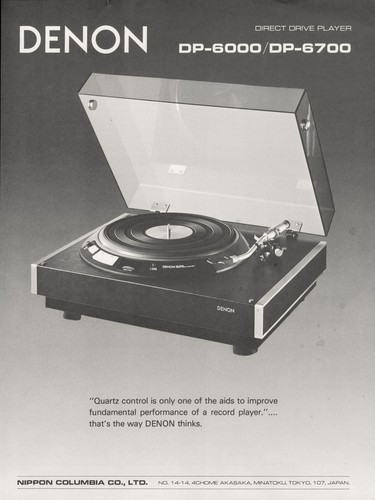 C1977 denon 6000 - dp-6000, 6700