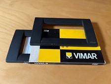 Placca Vimar mod. Idea cod 16734.46  4 posti  metallo colore Ardesia