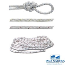 CIMA PER ANCORAGGIO E ORMEGGIO Ø 6 mm CORDA TRECCIA NAUTICA BARCA POLIESTERE