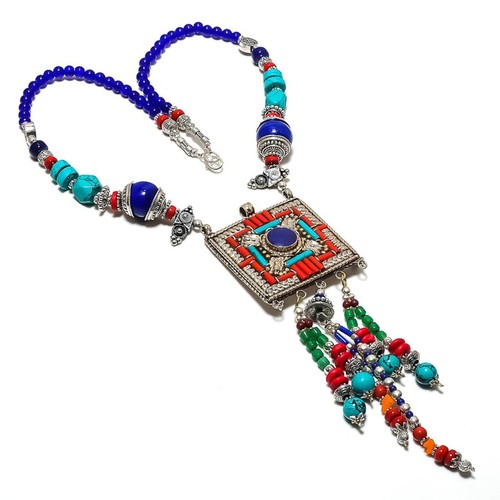 Collana corallo turchese - collana,