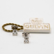 Orecchini oro bianco 18 kt e
