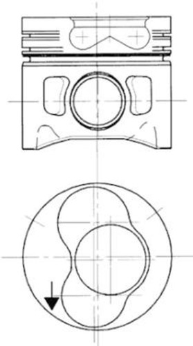 Pistone kolbenschmidt 94427700 - kolbenschmidt,
