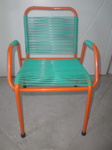 Sedia bar arancione verde - sedia, /