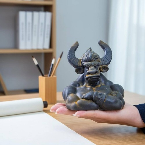 Busto del demone toro - demone,
