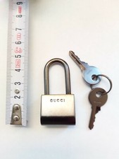 LUCCHETTO ORIGINAL GUCCI COL. GRIGIO SCURO NUOVO ACCESSORIO METALLO BORSA  GUCCI
