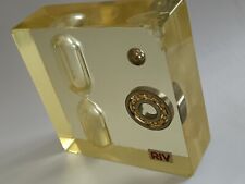 Clessidra pubblicitaria  rara in plexiglass della RIV cuscinetti a sfera.