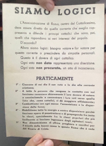 Volantino democrazia cristiana - volantino,