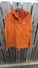 Giacca con cappuccio uomo attrezzatura da montagna Mission SoftShell grande arancione 