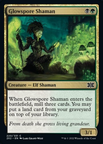 Mtg glowspore shaman - mtg, 4x