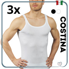 3 Canottiere uomo costina