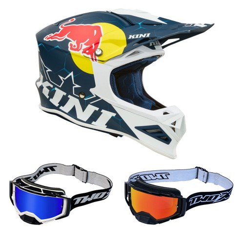 Casco cross kini red - da,