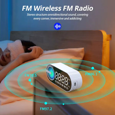 Sveglia Digitale Bluetooth RGB Altoparlante Wireless con Radio FM