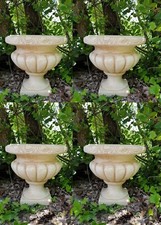 VASO CALICE ORCIO N°4 VASI N CEMENTO MARMO PIETRA DA GIARDINO PER ESTERNO H38 CM