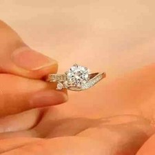 14K White Gold Plated2.00Ct