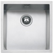 BARAZZA lavello 1 vasca quadra filo e incasso 1X4040I