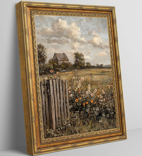 Quadro paesaggio rustico