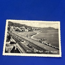 CORSO ITALIA GOLFO PRADISO - CARTOLINA PICCOLA BIANCO  E NERO