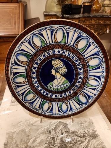Antico piatto ceramica - antico, in