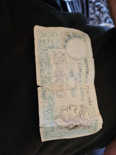 500 lire carta - 500,