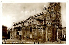 1939 Modena Duomo Porta Regina e Absidi bici Visitate l'Italia FP B/N VG ANIM.