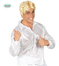 Camicia disco anni - 70, bianca