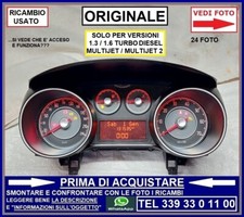 QUADRO STRUMENTI CONTA KM DISPLAY 3 RIGHE FIAT PUNTO + EVO 1.3 DIESEL MULTIJET