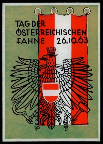 Austria posta palloncino 1963 - austria,