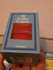 50 XL (5X3cm) pirottini cake cases dolci stampi muffin pasticceria paste pastine