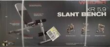 NUOVO Weider XR 5.9 Panca da Allenamento Inclinazione Regolabile 4 Rotoli Blocco Gambe