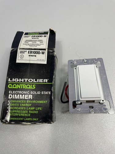Lightolier controls eb1000 - controls, eb1000-w