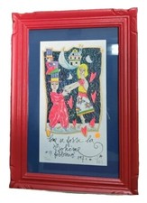 Francesco Musante  Opera Incorniciata  Se Fosse Una Bohème  Serigrafia