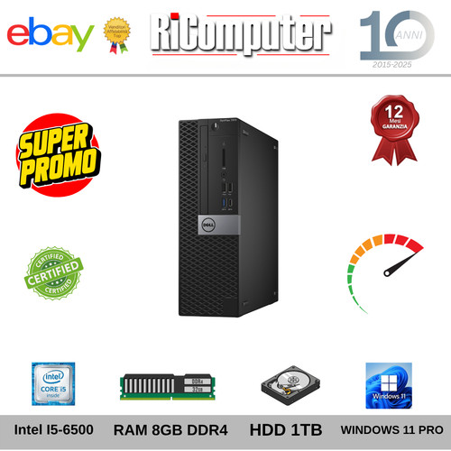 Desktop intel 6500 8gb - pc, i5-6500