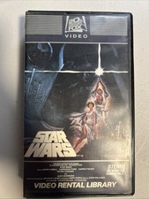 Star Wars (VHS, 1977) - Video Rental Library - 20th Century FOX Video 1982