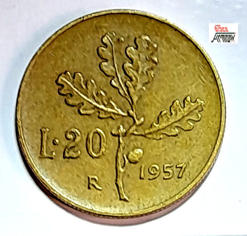 Moneta lire del - moneta, 20