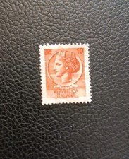 FRANCOBOLLO 10 LIRE REPUBBLICA ITALIANA SIRACUSANA POSTE ITALIANE, Usato