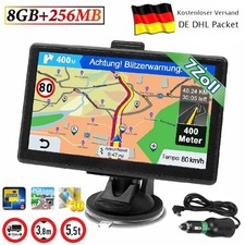 Navigatore GPS da 7 pollici auto camion navigazione 8 GB + 256 MB mappa DE EU